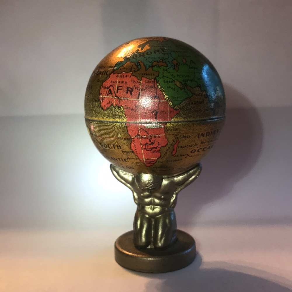 Antique Atlas World Globe Pencil Sharpener Germany